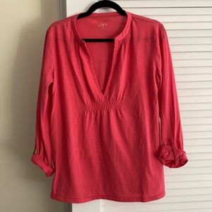 Pink think stripped long sleeve tee